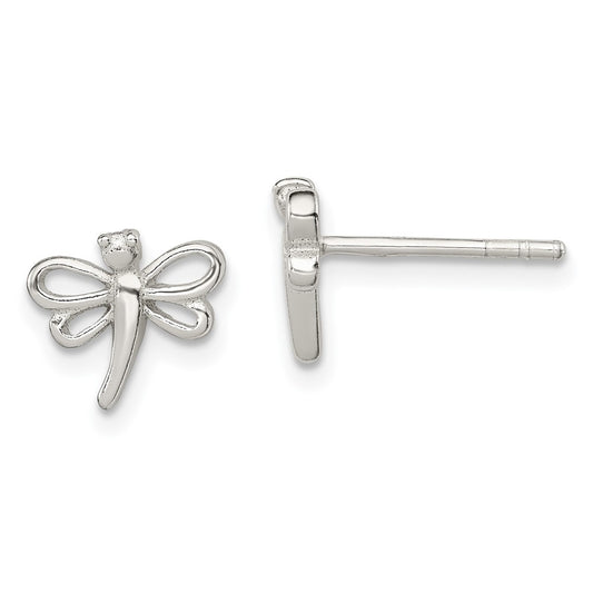 Sterling Silver Dragonfly Post Earrings
