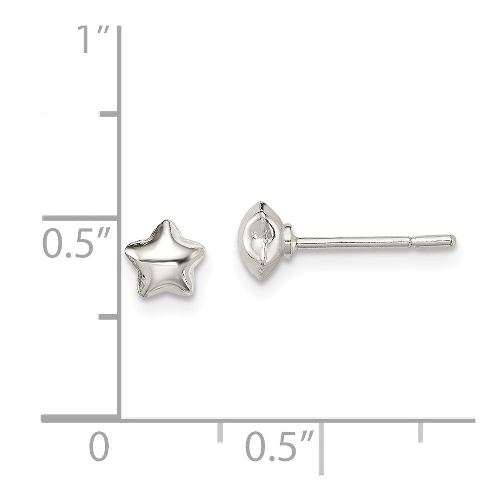 Sterling Silver Star Post Earrings