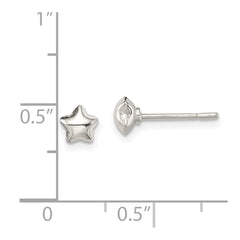 Sterling Silver Star Post Earrings