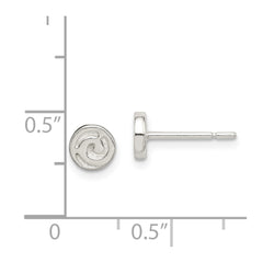 Sterling Silver Swirl Post Earrings