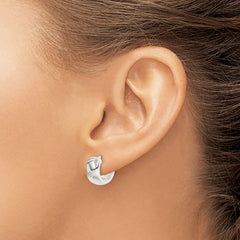 Sterling Silver Hinged Hoop Earrings