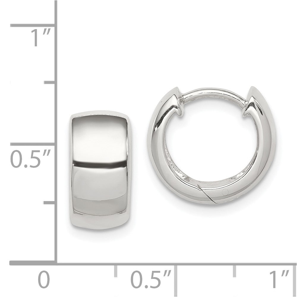 Sterling Silver Hinged Hoop Earrings