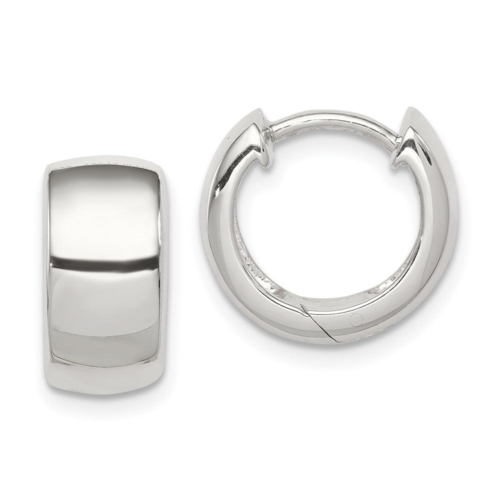 Sterling Silver Hinged Hoop Earrings