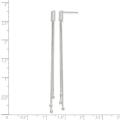 Sterling Silver Wind Chime Dangle Post Earrings