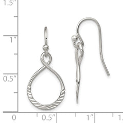 Sterling Silver Shepherd Hook Earrings