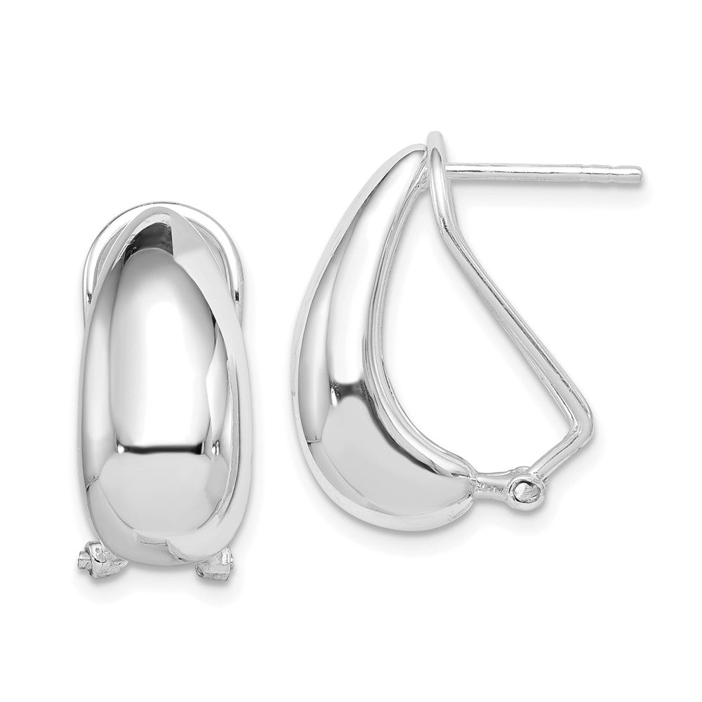 Sterling Silver Omega-back Earrings