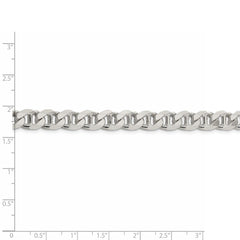 Flache Ankerkette aus Sterlingsilber, 8,25 mm