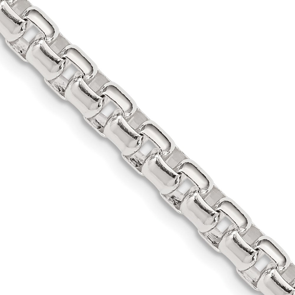 Sterling Silver 5.20mm Round Box Chain