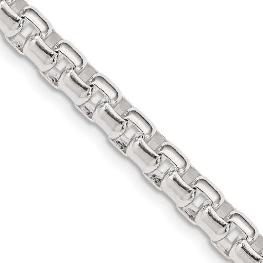 Sterling Silver 5.20mm Round Box Chain