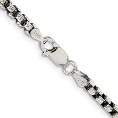 Sterling Silber 3,5 mm Antik-Fancy Kette