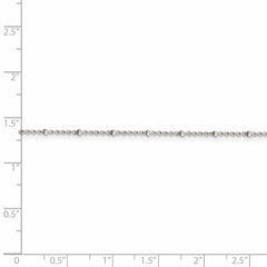 Sterling Silver 1.25mm Rolo with Beads Chain