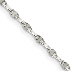 Sterling Silver 2.25mm Fancy Wave Link Chain