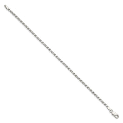 Sterling Silver 2.50mm Flat Rope Chain