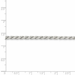 Sterling Silver 3.10mm Flat Rope Chain