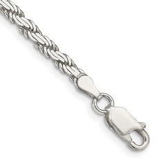 Sterling Silver 3.10mm Flat Rope Chain
