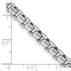 Runde Panzerkette aus Sterlingsilber, 5,20 mm, im Antik-Look