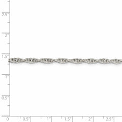 Sterling Silver 2.75mm Loose Rope Chain