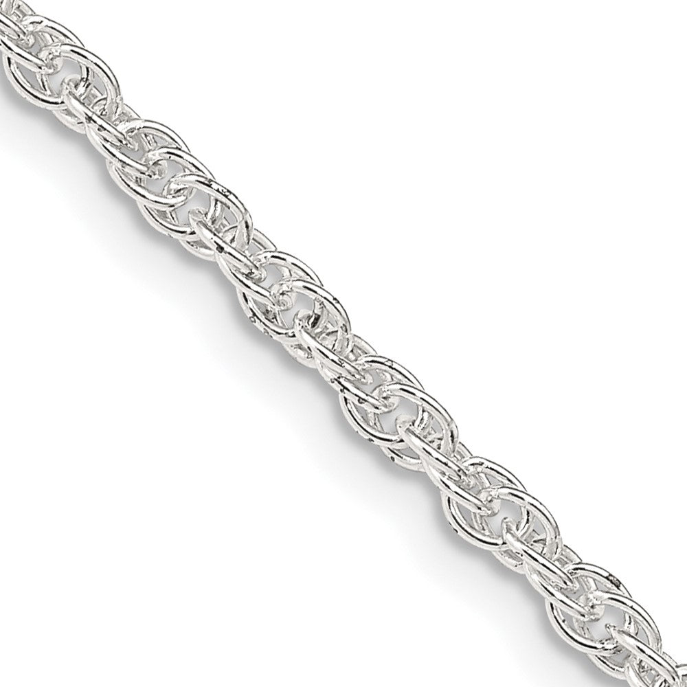 Sterling Silver 2.45mm Loose Rope Chain