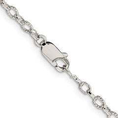 Sterling Silver 3mm Fancy Rolo Chain