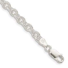 Sterling Silver 4.55mm Fancy Rolo Chain