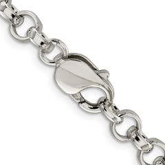Sterling Silver 6.75mm Rolo Chain