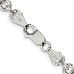 Sterling Silver 6.10mm Cable Chain
