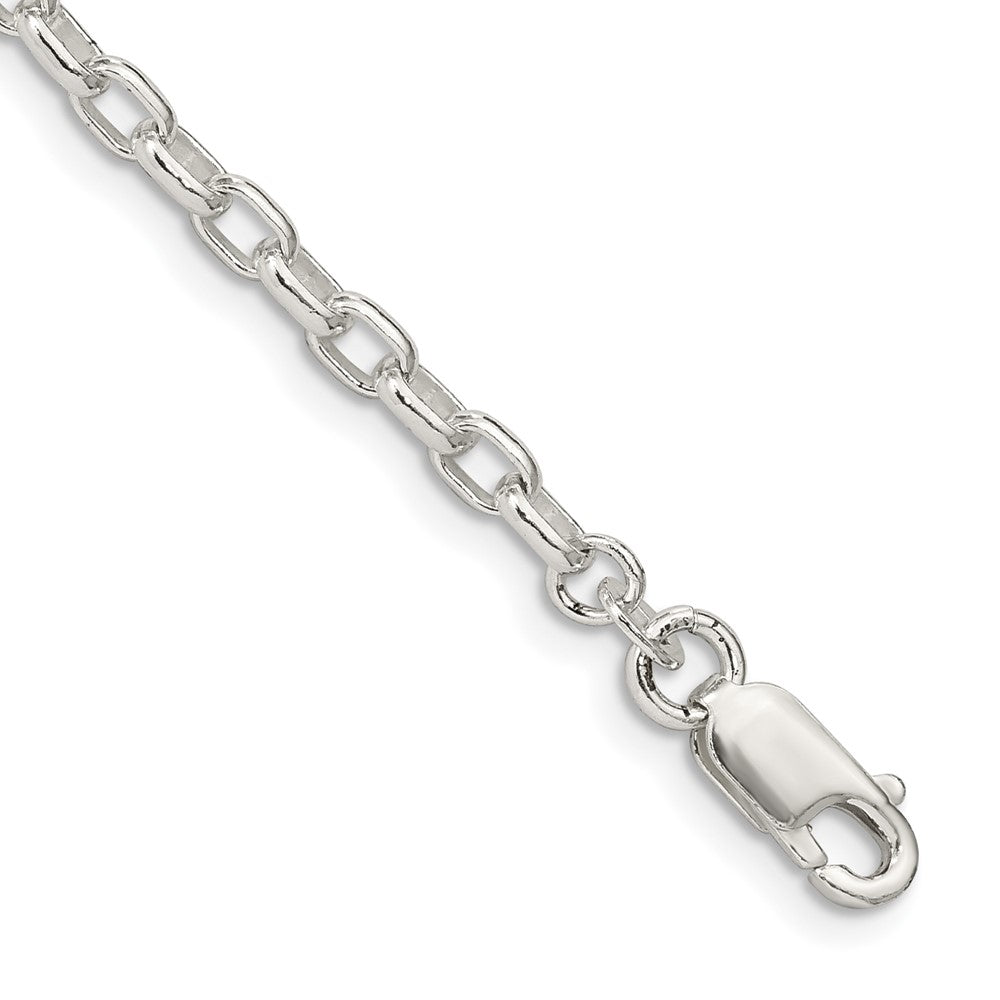 Sterling Silver 3.2mm Oval Rolo Chain