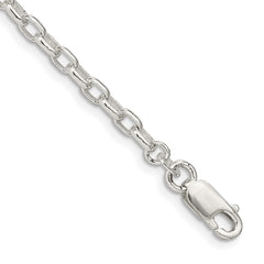 Sterling Silver 3.2mm Oval Rolo Chain