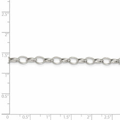 5 mm Rolo-Kette aus Sterlingsilber