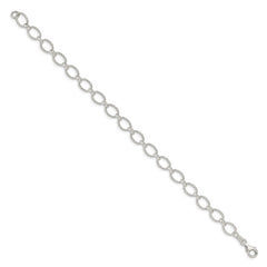 Ausgefallene Rolo-Kette aus Sterlingsilber, 6,1 mm
