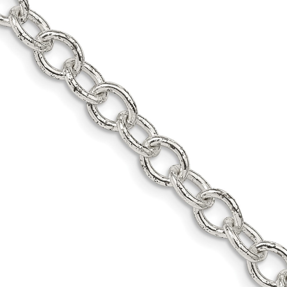 Sterling Silver 5.75mm Oval cable chain