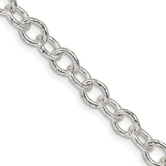 Sterling Silver 5.75mm Oval cable chain
