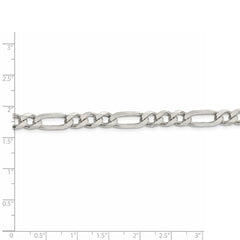 Sterling Silver 6.5mm Figaro Chain