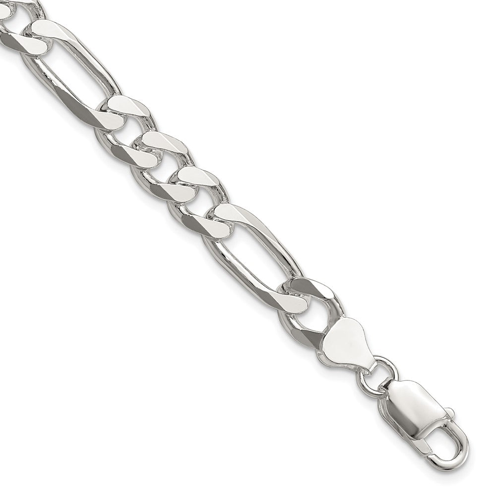 Sterling Silver 7.75mm Figaro Chain