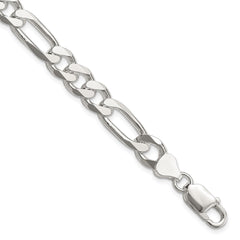 Sterling Silver 7.75mm Figaro Chain