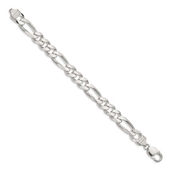 Sterling Silver 10.75mm Figaro Chain