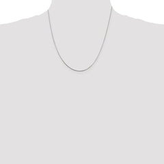 Cadena de serpiente redonda de plata de ley de 0,85 mm