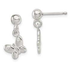 Sterling Silver Madi K Butterfly Post Dangle Earrings