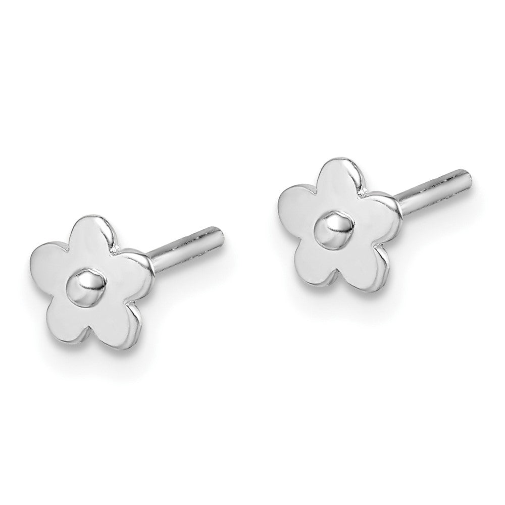 Sterling Silver Madi K Flowers Post Earrings