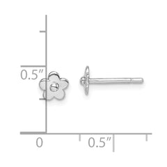 Sterling Silver Madi K Flowers Post Earrings