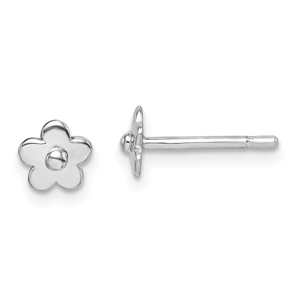 Sterling Silver Madi K Flowers Post Earrings