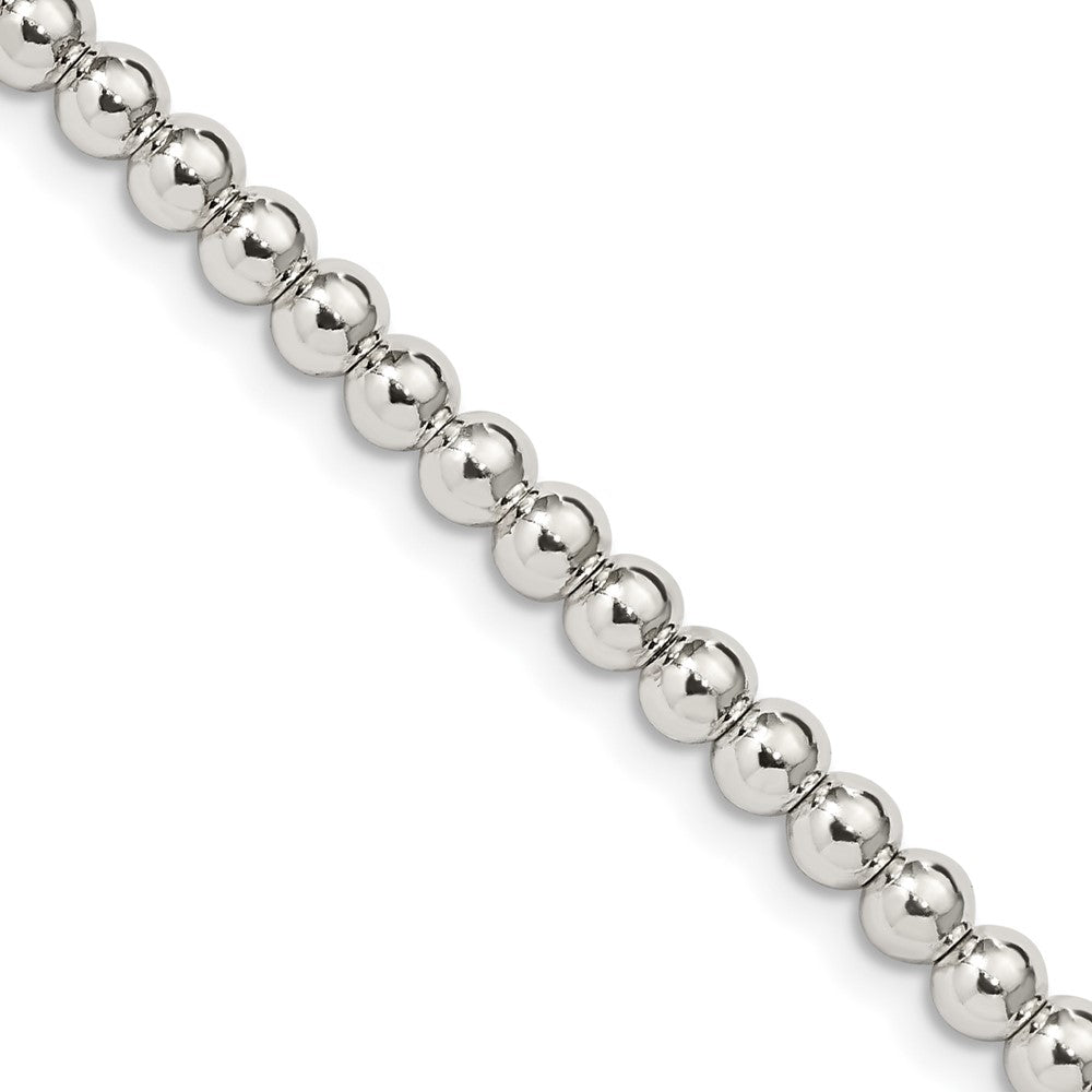 Sterling Silver 4mm Beaded Box Chain