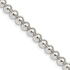 Sterling Silver 5mm Beaded Box Chain