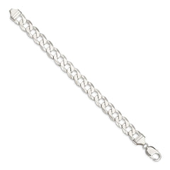Sterling Silver 11.75mm Close Link Flat Curb Chain