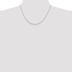 Cadena de serpiente octogonal de plata de ley de 1,5 mm