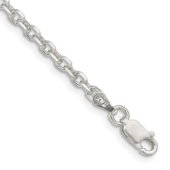 Sterling Silver 2.75mm Diamond-cut Cable Chain