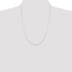 1 mm dicke Spiegel-Boxkette aus Sterlingsilber