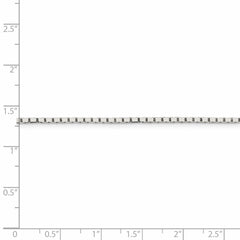 Sterling Silver 1.5mm Mirror Box Chain