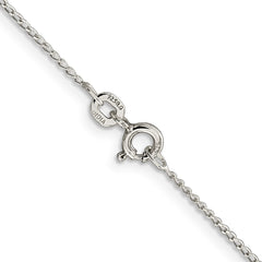 Sterling Silver 1mm Open Link Curb Chain