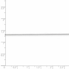 Sterling Silver 1mm Open Link Curb Chain